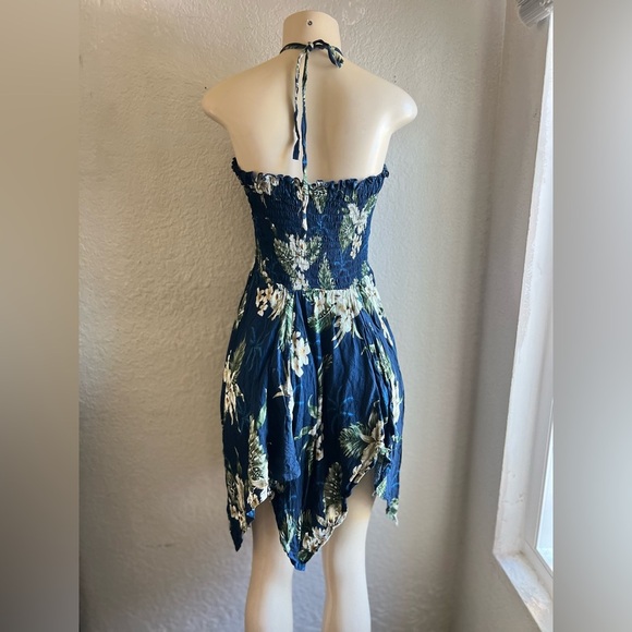 Hawaiian Luau  Kimono Fairy Dress in Pineapple Garden Navy size one size - Picture 9 of 12